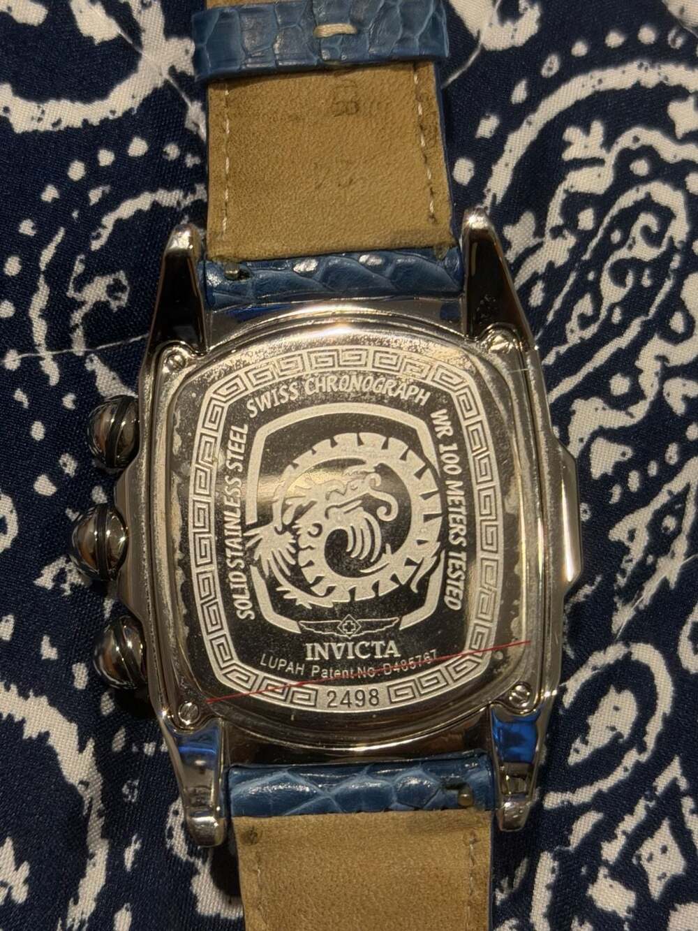 Invicta Lupah Dragon Swiss Chronograph White Mother of Pearl Dial Watch 2498 - Picture 6 of 6